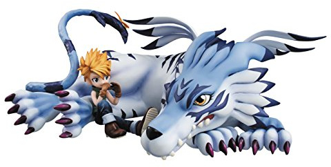 Digimon Adventure G.E.M. Serie PVC Statue Garurumon & Matt 25 cm