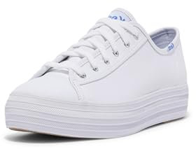 Keds Triple Kick Canvas, Zapatillas Mujer, Color Blanco, 41.5 EU