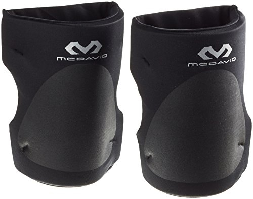 McDavid - 646R - Volleyball-Knieschoner - Unisex Erwachsene - Sport-Knieschoner - Verhindert Aufprallverletzungen - Anti-Rutsch - Indoor-Sport - (646R), Schwarz