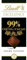 Lindt Chocolat noir absolu extra fin 99% cacao - La tablette de 50g