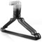 Hangerworld 100 Draht Kleiderbügel 40cm Metall Kleiderbügel mit schwarzer Pulverbeschichtung