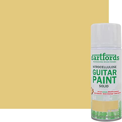TV Yellow Nitrocellulose Guitar Paint 400ml Aerosol