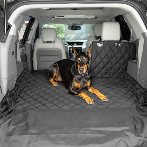 4Knines SUV Cargo Liner for Dogs, Fold Down Seats, Black Small