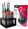 MONT MARTE 96 Hole Plastic Pencil & Brush Holder for Paint Brushes, Pencils, Markers, Pens and Modeling Tools. Provides Excellent Art Studio Organization.