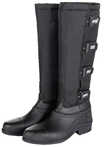 HKM Winterthermostiefel-Robusta-9100, Stivali da cavallerizzi Unisex-Adulto, Nero, 39 EU