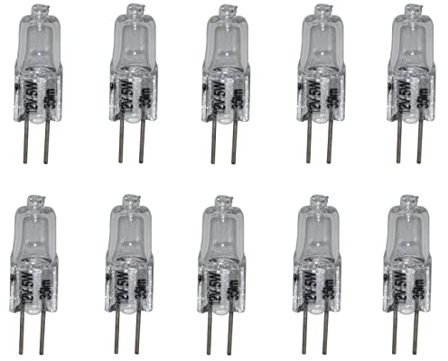 10er Set G4 5 Watt Halogen-Leuchtmittel - 12 Volt Stiftsockel