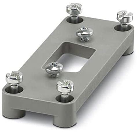 PHOENIX CONTACT HC-D 15-ADP/1 DSUB 9 D-Sub-Adapterplatte für Bestückung mit Einem D-Sub-Stecker, 9 Polzahl, Gehäusebaureihe HC-D 15, 2 Stück