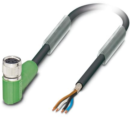 Phoenix 1521999 10 m schwarz, grau-Kabel Signal – Kabel-Signal (10 m, M8, schwarz, grau)