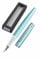 Online Füller Eleganza I Metall I Farbe Satin Turquoise I Federstärke M I Metallclip I inkl. Tintenpatrone blauschreibend I Füllhalter für Standard-Tintenpatronen in Geschenkverpackung 34640, 1 Stück