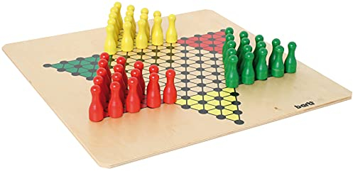 Bartl 107351 Brettspiel Halma groß aus Holz XXL Format 50cm x 50cm