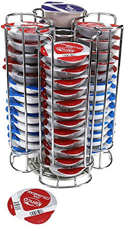 4YourHome Stylish 52 Coffee Pod Holder Revolving Rotating Capsule Stand for Bosch Tassimo Pods (52 Capsule)
