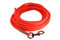 LENNIE Wasserfeste Schleppleine für große Hunde, Made in Germany, Easycare rund, 5m 10m 15m Hundeleine ohne Handschlaufe, Neon-Orange [Ø 8mm (ab 15kg), 10m]
