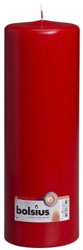 Stumpenkerze 300/100, rot