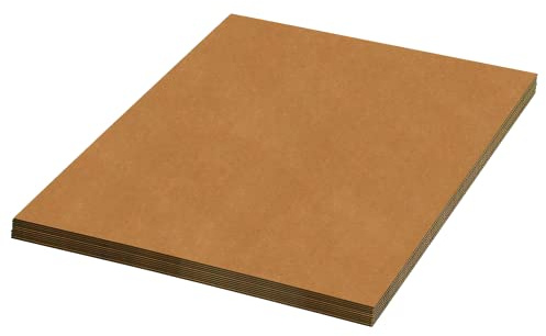 AVIDITI Corrugated Cardboard Sheets 24 x 24 (5 Pack) Large Card Board for Layer Separation Packaging Mailing Shipping Packing, and Protecting Products from Forklift Damage - 5 Pack