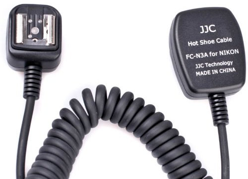 JJC Quenox FC-N3A TTL-Blitzkabel für Nikon Kameras und kompatible Aufsteckblitze 140 cm (Made by