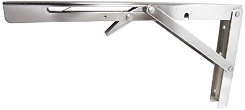 Tafelscharnierhalter Tischplattenhalterung Klappscharnier Tischbein Tischfuß 300 x 27 x 32 mm, Edelstahl, VA - Niro