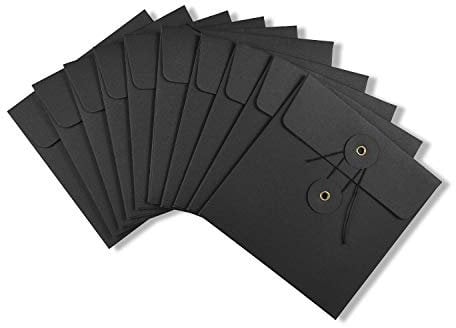 Wyvern Resleeve Cardboard Cd Sleeve 10 Pack 5.11×5.11 (13×13cm) Black Wv-cdpch-bk