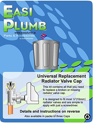 EPRRH1C : Universal Replacement Rad Valve Cap - Single Rad, Chrome Plated