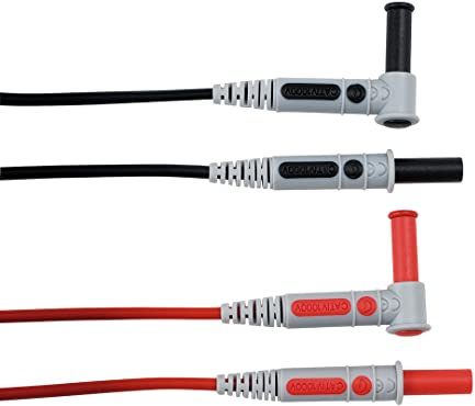 Chauvin Arnoux Câble de mesure avec fiche droite et angle de 4 mm – 1,5 m en silicone