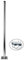 Fixation Balcon Sol Plafond - ANTENNE ET Parabole 150cm