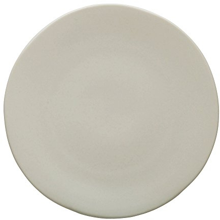 Avet Spain Lot de 6 Assiettes Plates en grès, crème, 27,5 x 27,5 x 2,51 cm