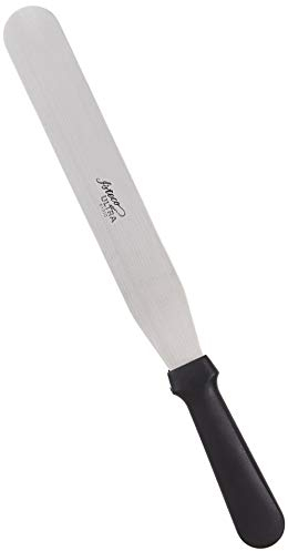 Ateco 1310 Ultra Straight Spatula with 10-Inch Stainless Steel Blade, Plastic Handle, Dishwasher Safe