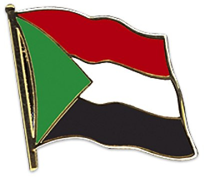 Flaggen-Pin vergoldet : Sudan