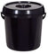 Whitefurze 14L Bucket with Lid, Black 1X