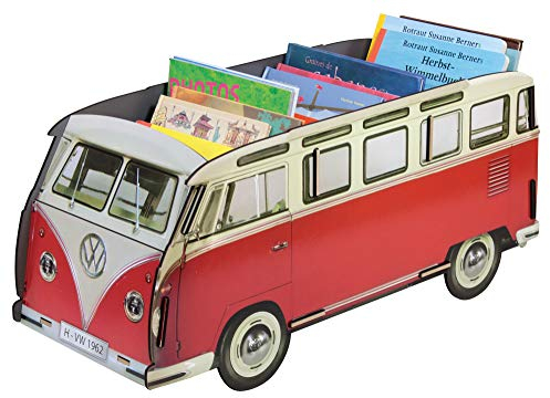 Werkhaus Bücherbus, Bücherregal VW Bus, Rot