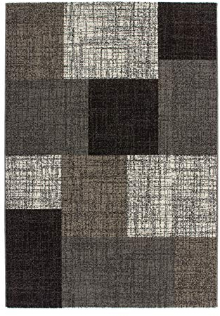 Lalee Moderner Webteppich, Silber, 60 x 110 cm