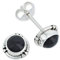 Ohrstecker 925 Silber Onyx schwarzer Stein Edelstein Ohrringe echt Silber Damen Sterling Silber Stecker Geschenk(MOS-027-03)