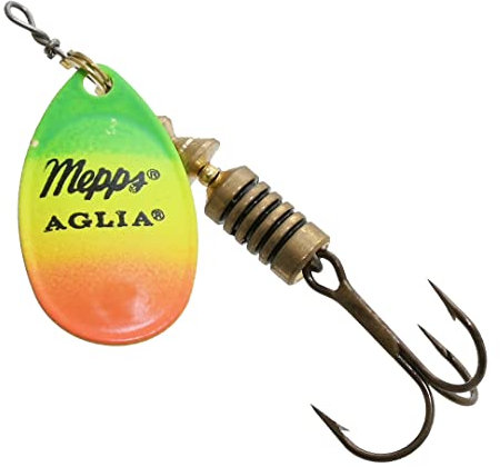 cuiller MEPPS AGLIA Fluo Taille 3 - 6.5, 3, tiger, vrac a la piece