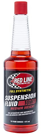 Red Line 91132 Medium 10wt Suspension Fluid Fork Oil - 16oz (91132) by Red Line