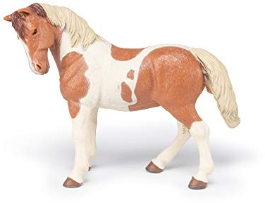 Papo - Realistische Pinto-Stute-Figur - 3 Jahre + - Kollektion Pferde - Kreativspiel Reiterwelt - Geschenkidee Spielzeug für Mädchen und Jungen