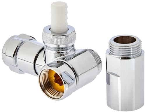 Grohe WAS Ventil Batterie verchromt 1/2 Zoll, DN 20, Anschluss links 41040000 Grau