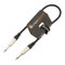 Guitar Lead 6.35mm Mono Jack to Jack/Instrument Cable/Patch Lead / 6 Colours 0.5m Black