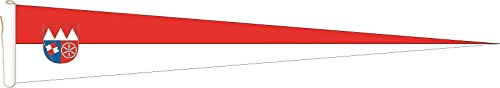 U24 Langwimpel Unterfranken Fahne Flagge Wimpel 300 x 40 cm Premiumqualität