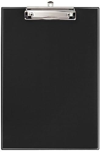 VELOFLEX 4814080 - Schreibplatte DIN A4, PVC-Folie, mit Spezialklammer, Hängeöse, Klarsichttasche, schwarz