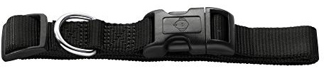 HUNTER Halsung Ecco Sport Vario Basic Farbe schwarz, Größe XS | Nylon, mit Klickverschluss, leicht, angenehm zu tragen, Klassisches Design, Farbe: Schwarz, Größe: S