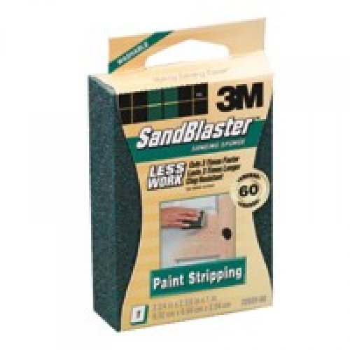 3M 20909-60 60 Grit Sandblaster Paint Stripping Sanding Sponge Block