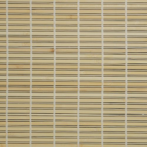 Rollo Holz mit Seitenzug, Holzrollo für Fenster und Tür natur B 120 cm x L 170 cm