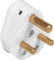 5 Amp Round Pin Plug White