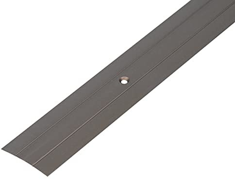 Alberts 476311 Übergangsprofil | mit zwei Rillen | Aluminium, bronzefarbig eloxiert | 900 x 37,8 mm