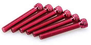 Puig 0540r Blister de 6 Vis M8 55mm Rouge