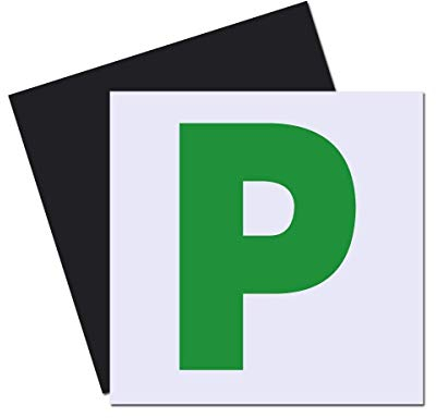 Onarway Fully Magnetic P Plates for New Drivers, 2 Pack Whole-Magnetic Plate - Non Scratch Vehicle Paint