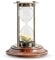 Authentic Models HG007 Sanduhr - Stundenglas - Bronzegestell - Holzsockel 13,5 x 8 cm