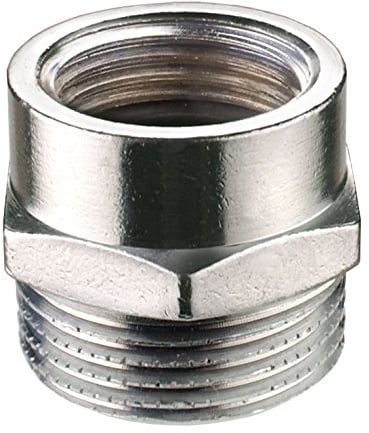 Cornat chrom Übergangs-Stück 1/2 Zoll IGx3/4 Zoll AG, TEC386451, 1/2 Zoll Innengewinde x 3/4 Zoll Aussengewinde