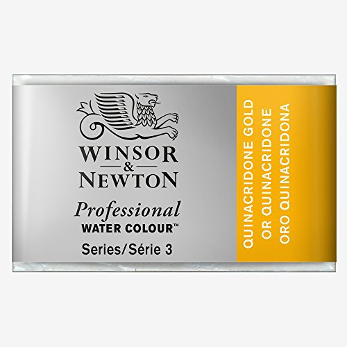 Winsor & Newton Acuarela Profesional - Pintura de Acuarela, Alta Luminosidad, Resistente a la Luz, Calidad de Archivo, Godet, Color Oro Quinacridona