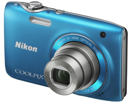 Nikon Coolpix S3100 Digitalkamera (14 Megapixel, 5-fach opt. Zoom, 6,7 cm (2,7 Zoll) Display, HD Video, bildstabilisiert) lagunenblau