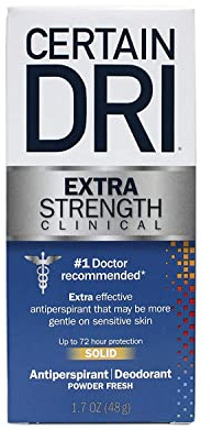Certain Dri Antiperspirant Solid for Excessive Perspiration-1.7 oz (Pack of 3) by Certain Dri